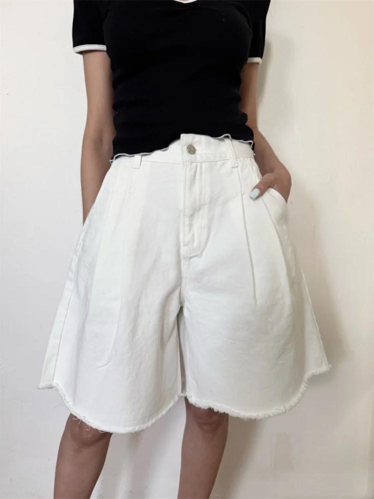 Embroidery Jeans - Celana Jeans Pendek Wanita Model Lipit