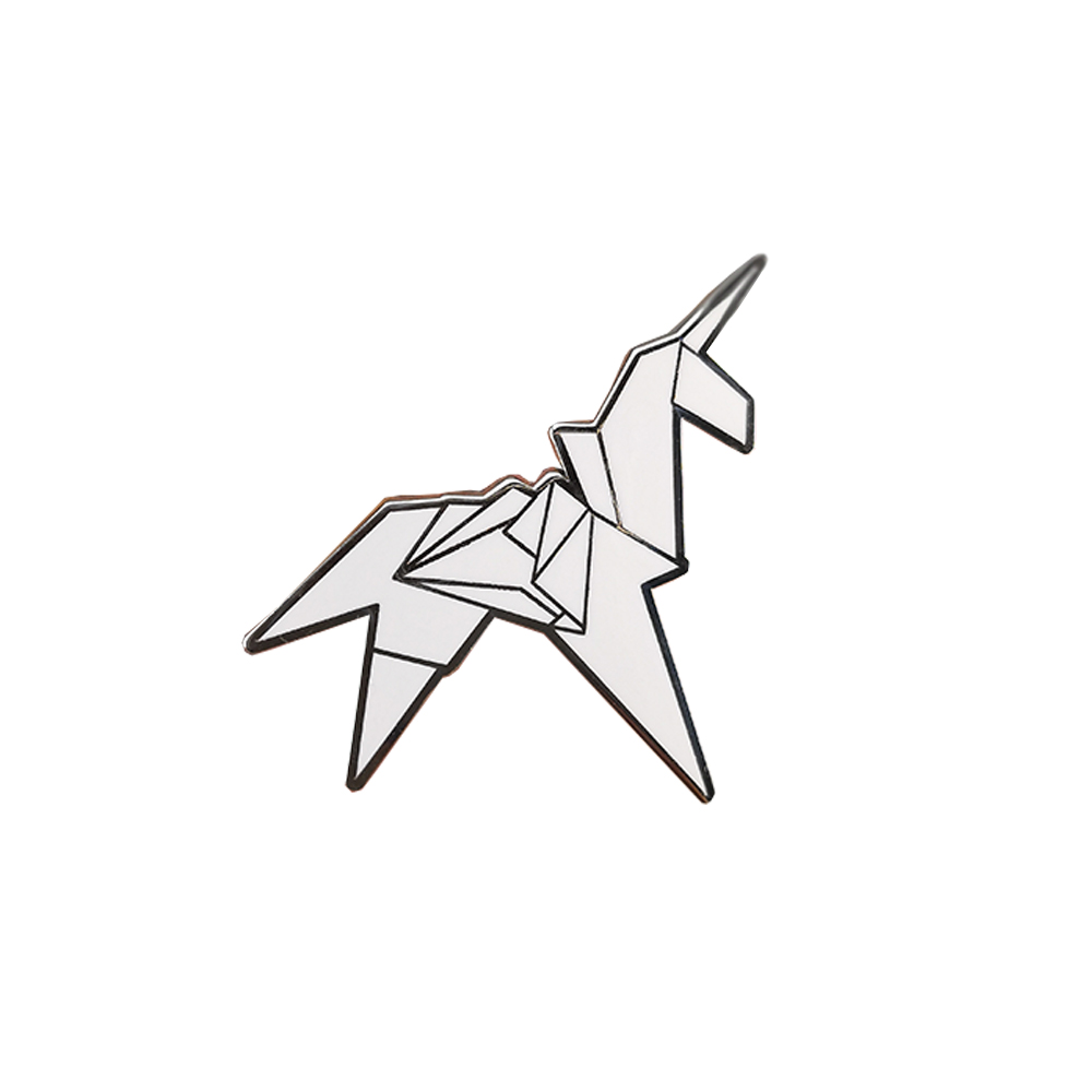 Embroidery Unicorn - Origami Unicorn Blade Runner Pin Lencana