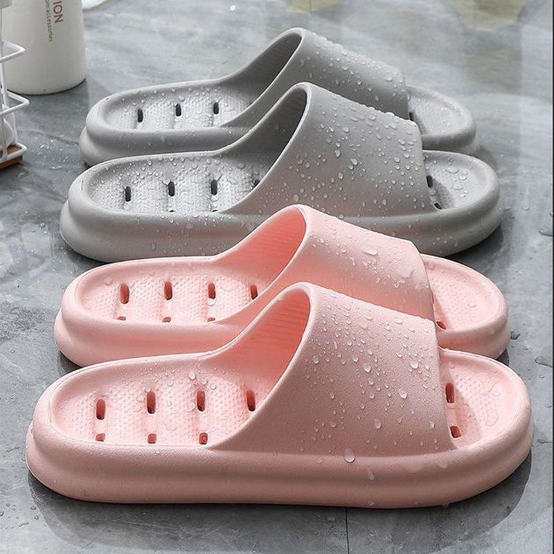 Embroidery Flat Shoes - Sandal Mandi EVA Hollow Out untuk
