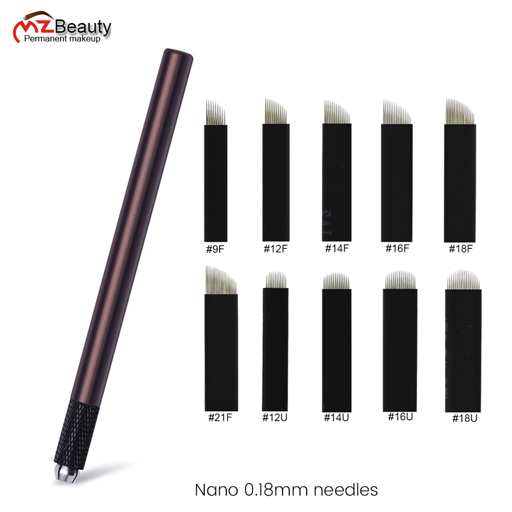Embroidery Eyebrow - Set pena jarum sangat tipis 0.18MM