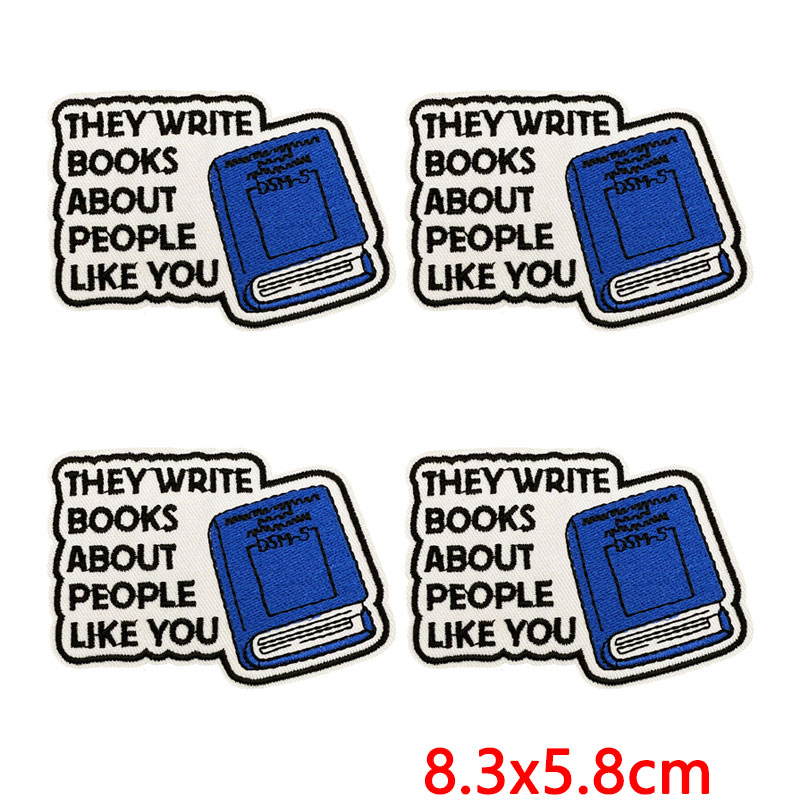Embroidery Quote - 10Pcs Patch Bordir Kutipan Sarkastik Lucu,