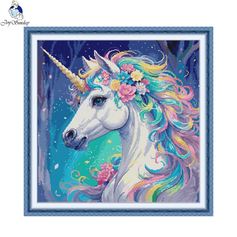 Embroidery Unicorn - Joy minggu pola hewan Set jahit