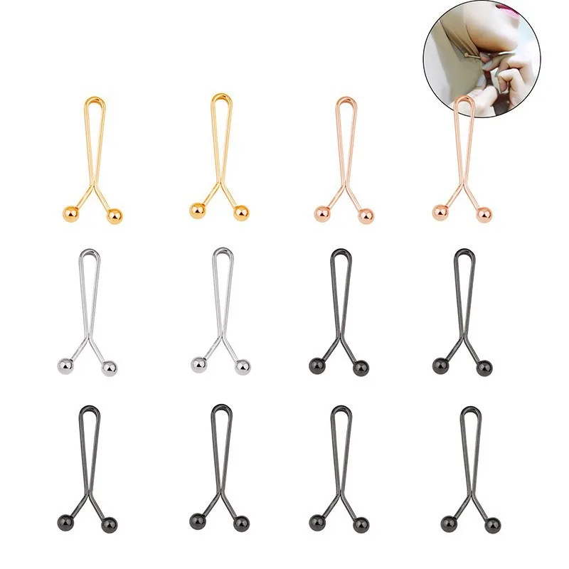 Embroidery Eyebrow - 12pcs Peniti Kerudung Bentuk U untuk