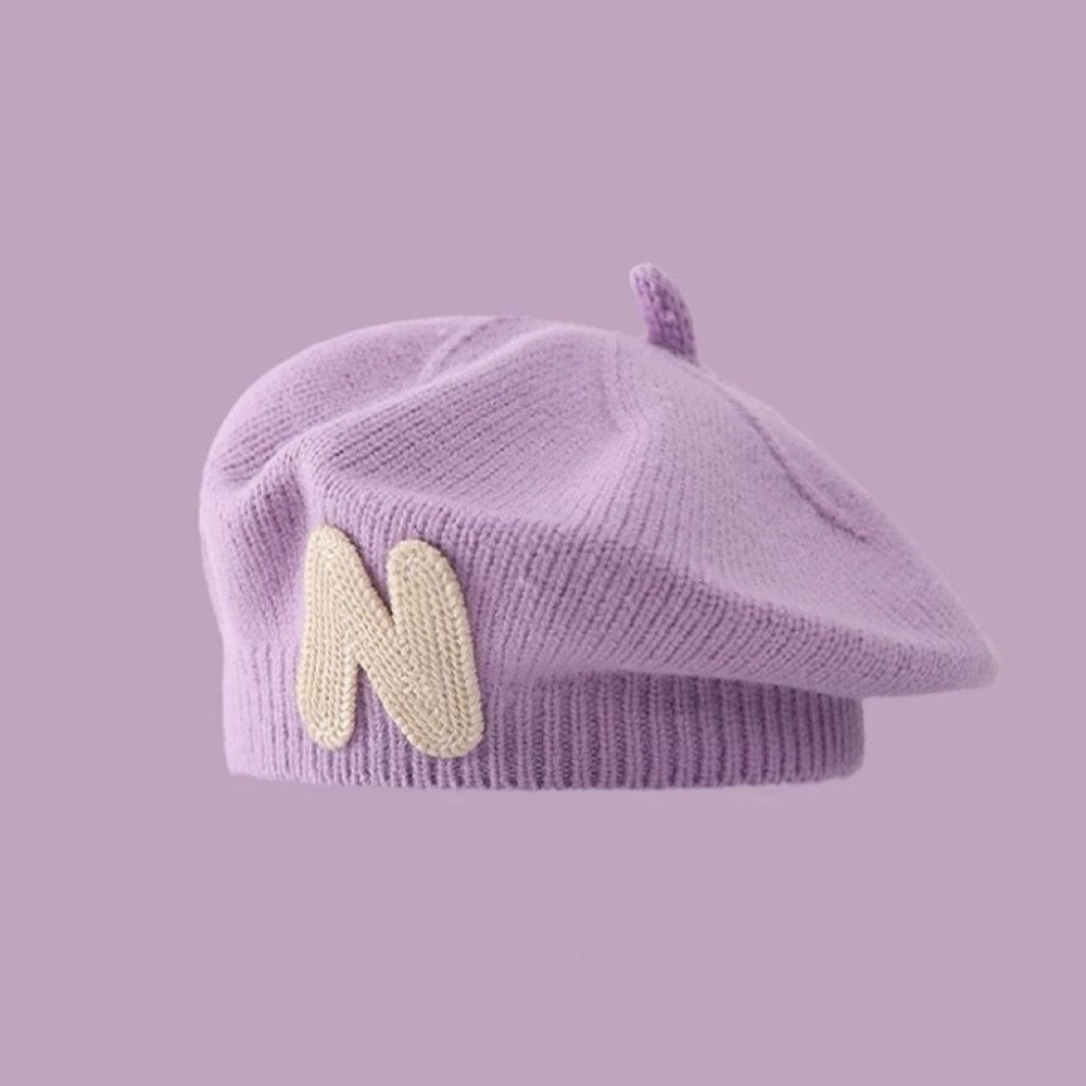 Topi Baret Balita Bordir Huruf - Embroidery Letter N ulasan dan harga