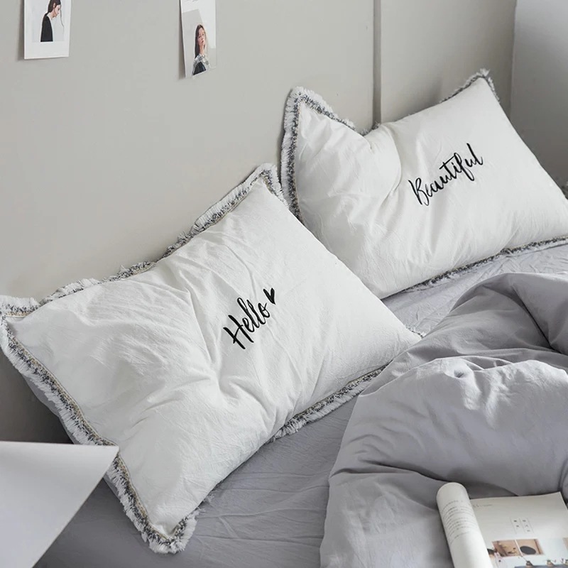 2 Buah Sarung Bantal Bordir Se - Embroidery Pashmina ulasan dan harga