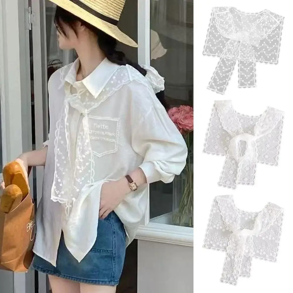 Syal Selendang Renda Berongga  - Embroidery Shawl ulasan dan harga