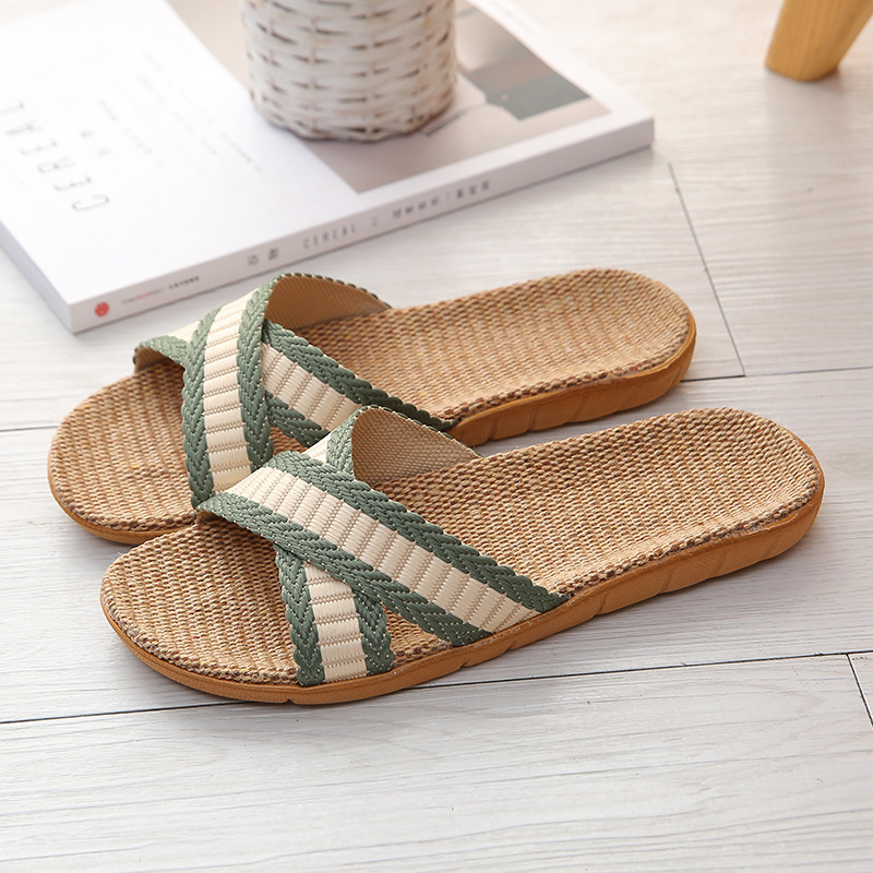Sandal Rumah Dalam Ruangan Bar - Embroidery Flat Shoes ulasan dan harga