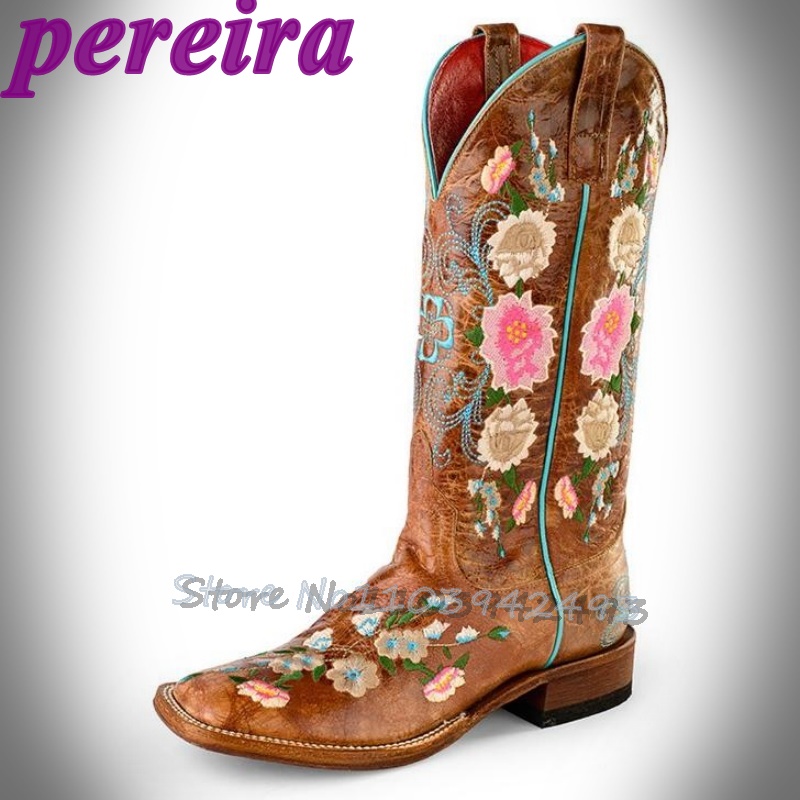Sepatu Bot Bunga Bordir Botas  - Embroidery Roses ulasan dan harga