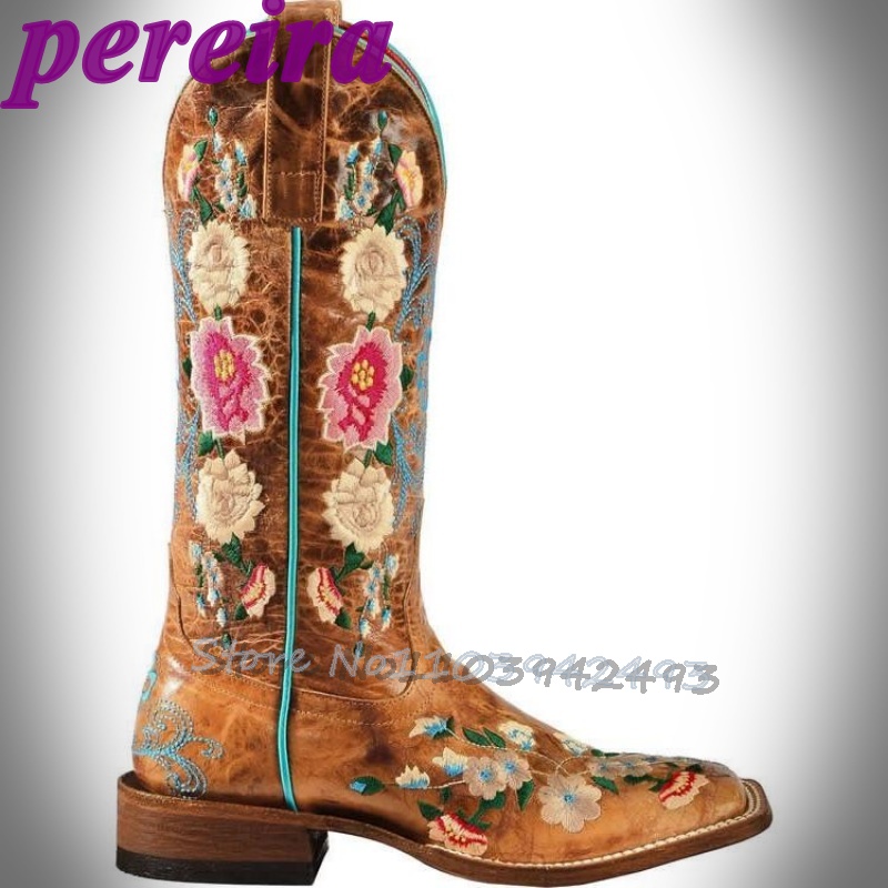 Sepatu Bot Bunga Bordir Botas  - Embroidery Roses ulasan dan harga