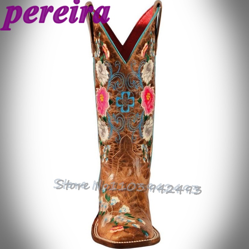 Sepatu Bot Bunga Bordir Botas  - Embroidery Roses ulasan dan harga