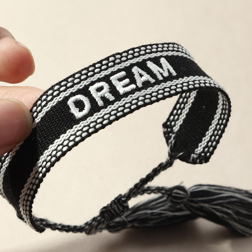 n Sle Gelang Tenun Rumbai Bord - Embroidery Letter N ulasan dan harga