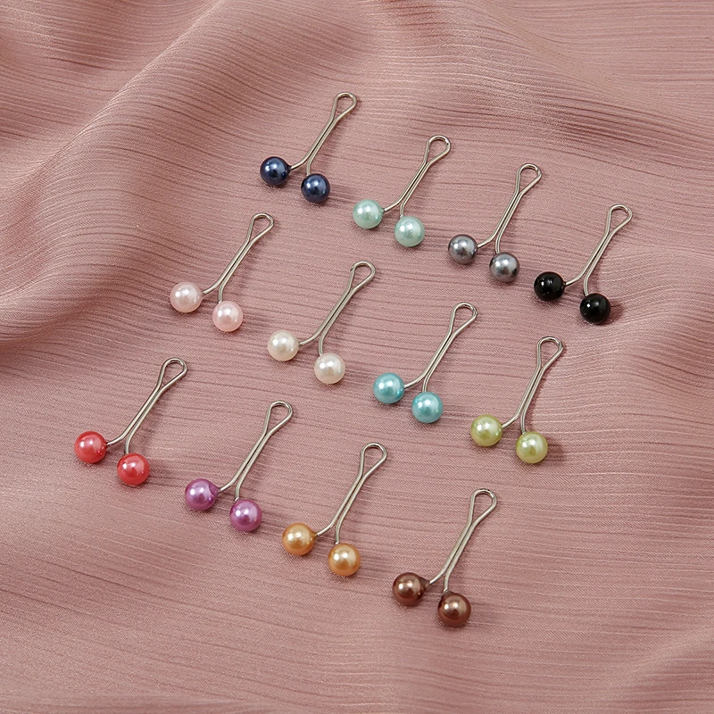 12 buah/tas syal pin jilbab Mu - Embroidery Eyebrow ulasan dan harga