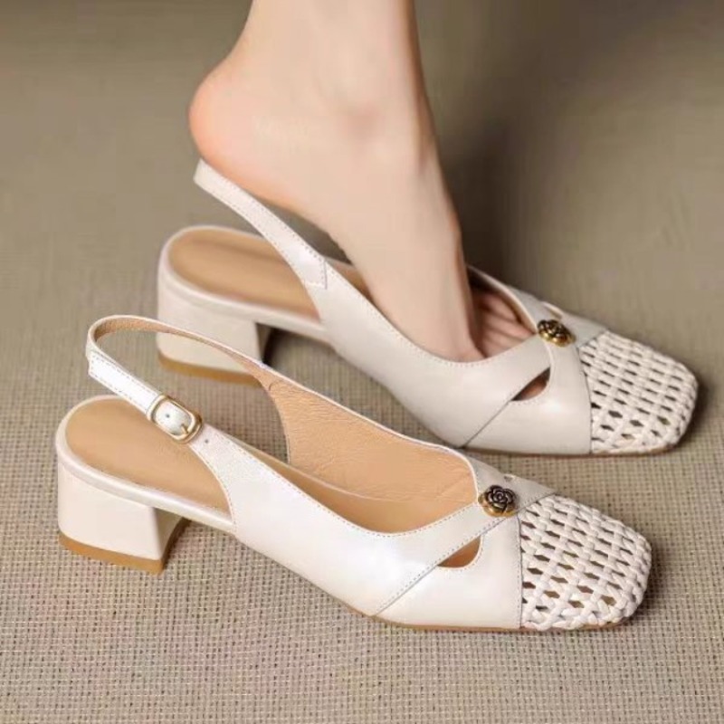 Sandal wanita bergaya Prancis  - Embroidery Flat Shoes ulasan dan harga