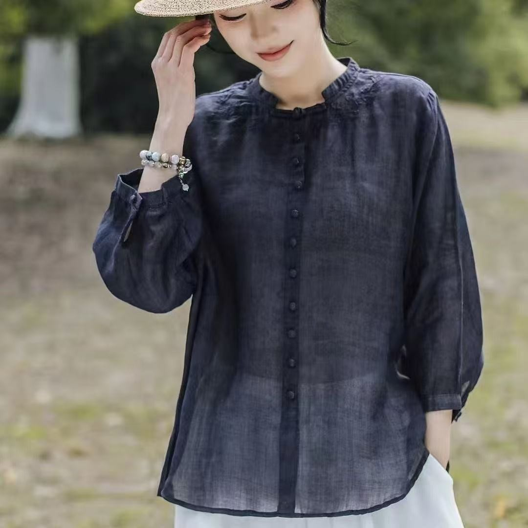 Elegan Harajuku Slim Fit Wanit - Embroidery Pashmina ulasan dan harga