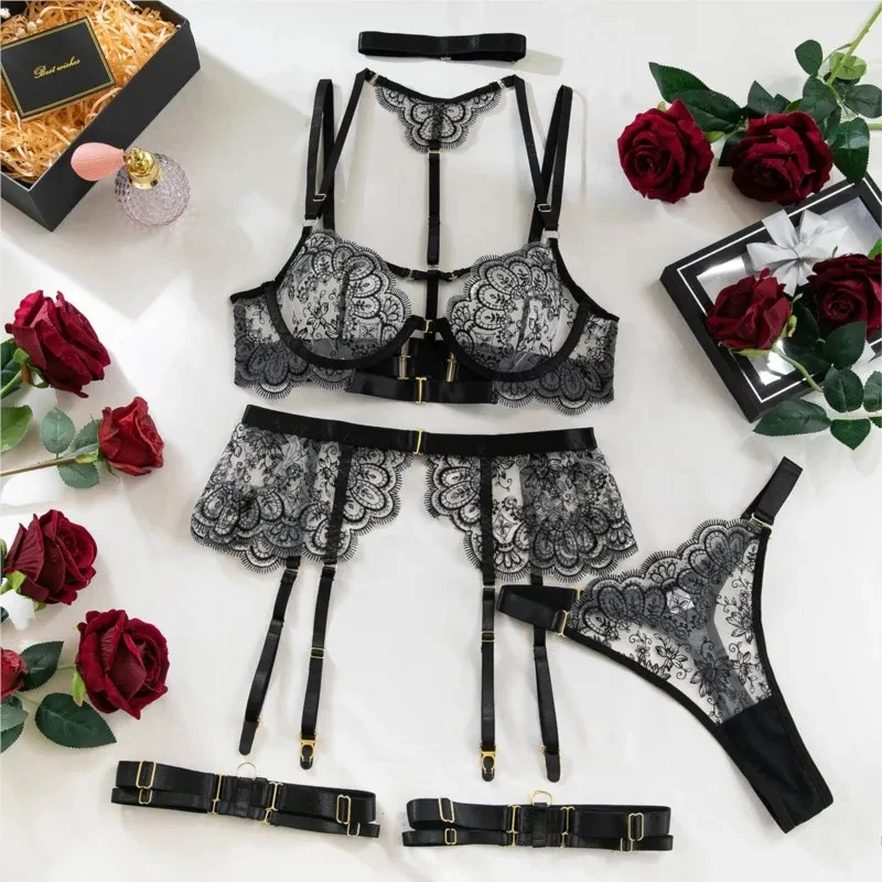 Set Pakaian Dalam Wanita 5 Pot - Embroidery Underwear ulasan dan harga