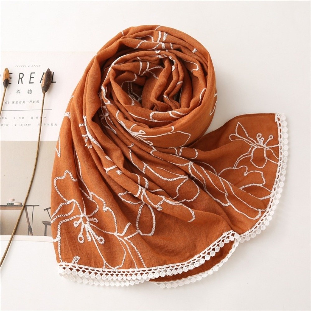 Hijab Serbaguna Elegan, Kerudu - Embroidery Shawl ulasan dan harga