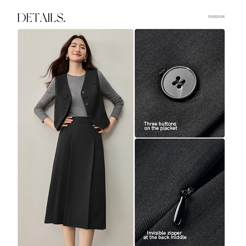 SENTUBILA Pakaian Kantor Rompi - Embroidery Vest ulasan dan harga