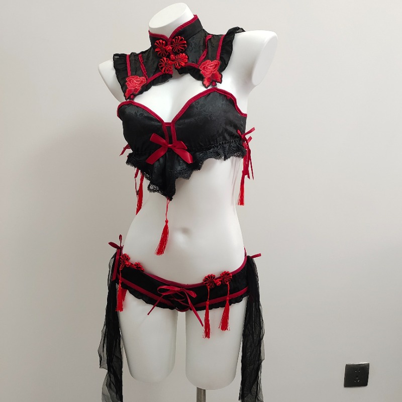 Gotik Vintage Lingerie Cheongs - Embroidery Underwear ulasan dan harga