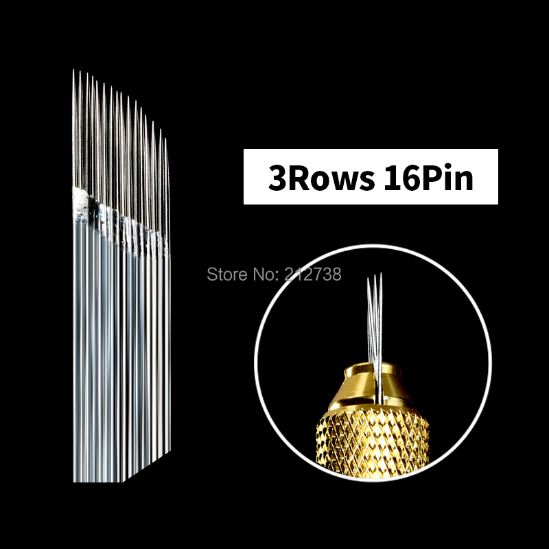 Baru 10 buah 14/15/16/17/18Pin - Embroidery Eyebrow ulasan dan harga