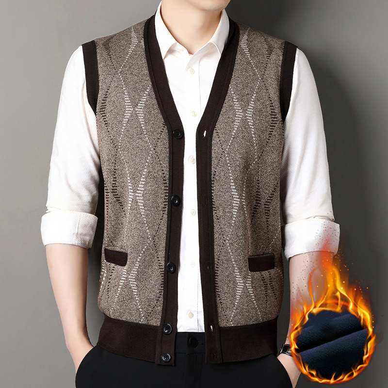 Rompi sweter kardigan pria, de - Embroidery Vest ulasan dan harga