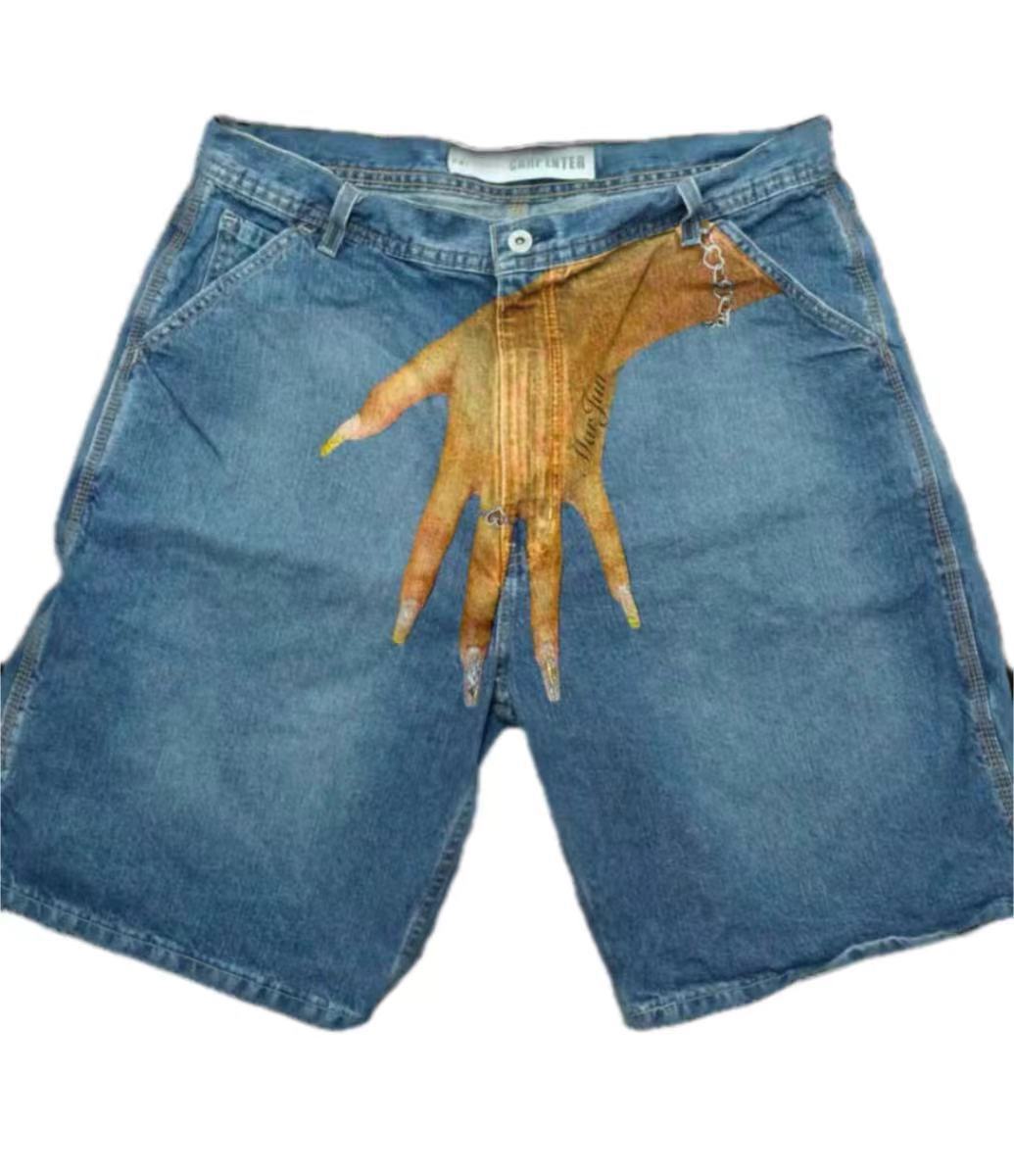 Deeptown Y2k Celana Pendek Den - Embroidery Jeans ulasan dan harga