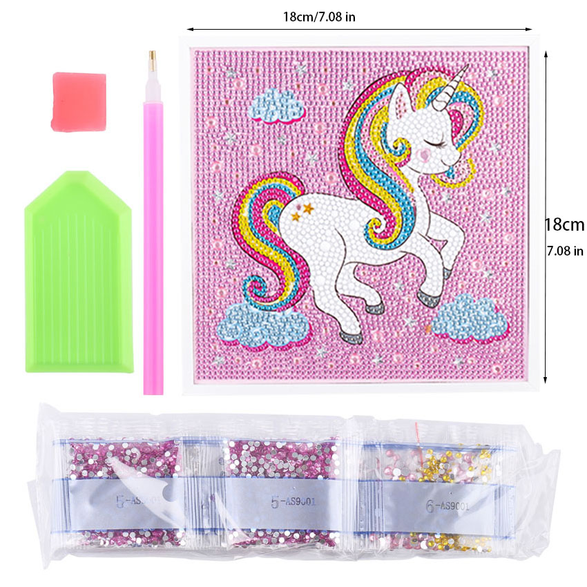 Kit Lukisan Berlian 5D untuk A - Embroidery Unicorn ulasan dan harga