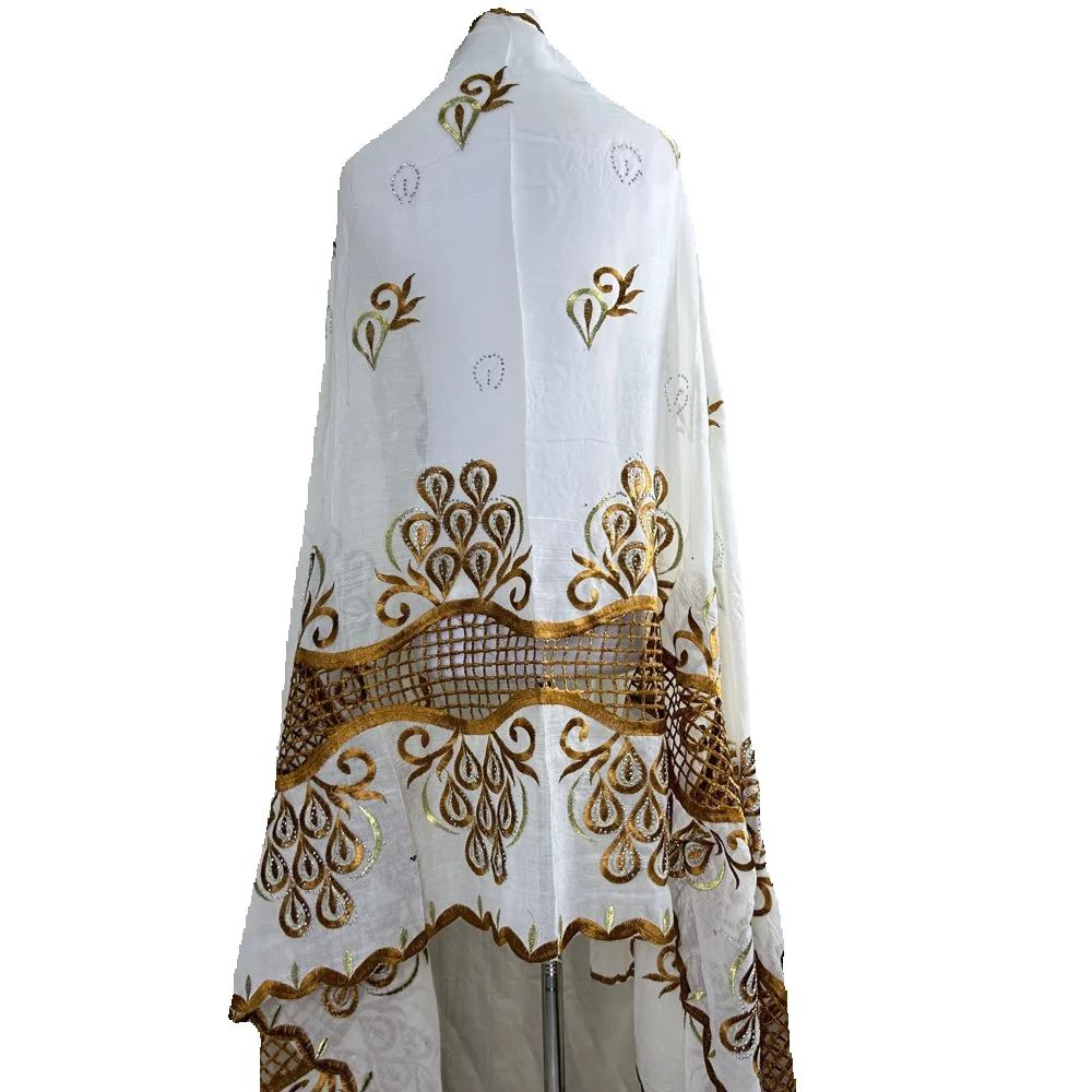 2026 Jilbab Muslim Afrika Wani - Embroidery Pashmina ulasan dan harga