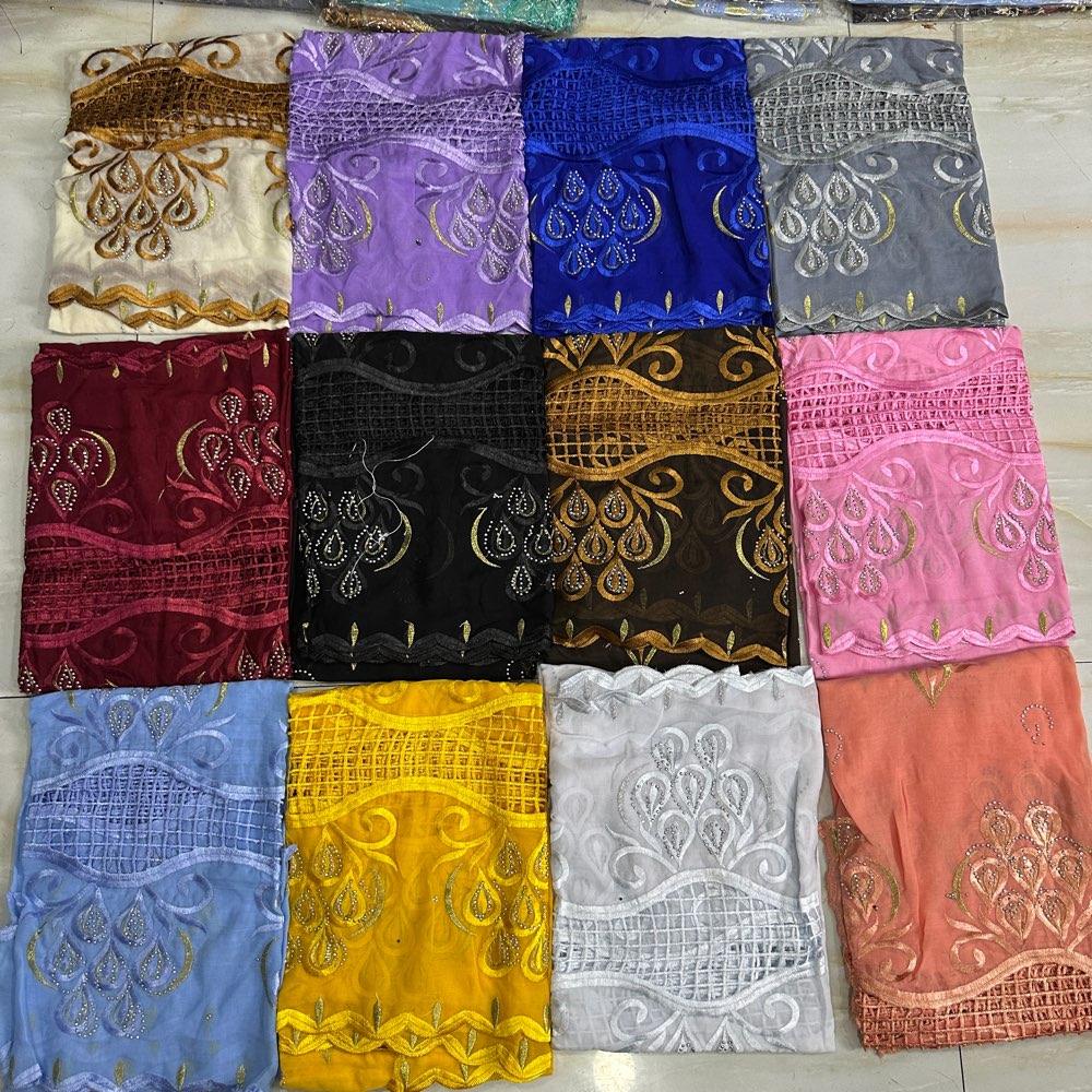 2026 Jilbab Muslim Afrika Wani - Embroidery Pashmina ulasan dan harga