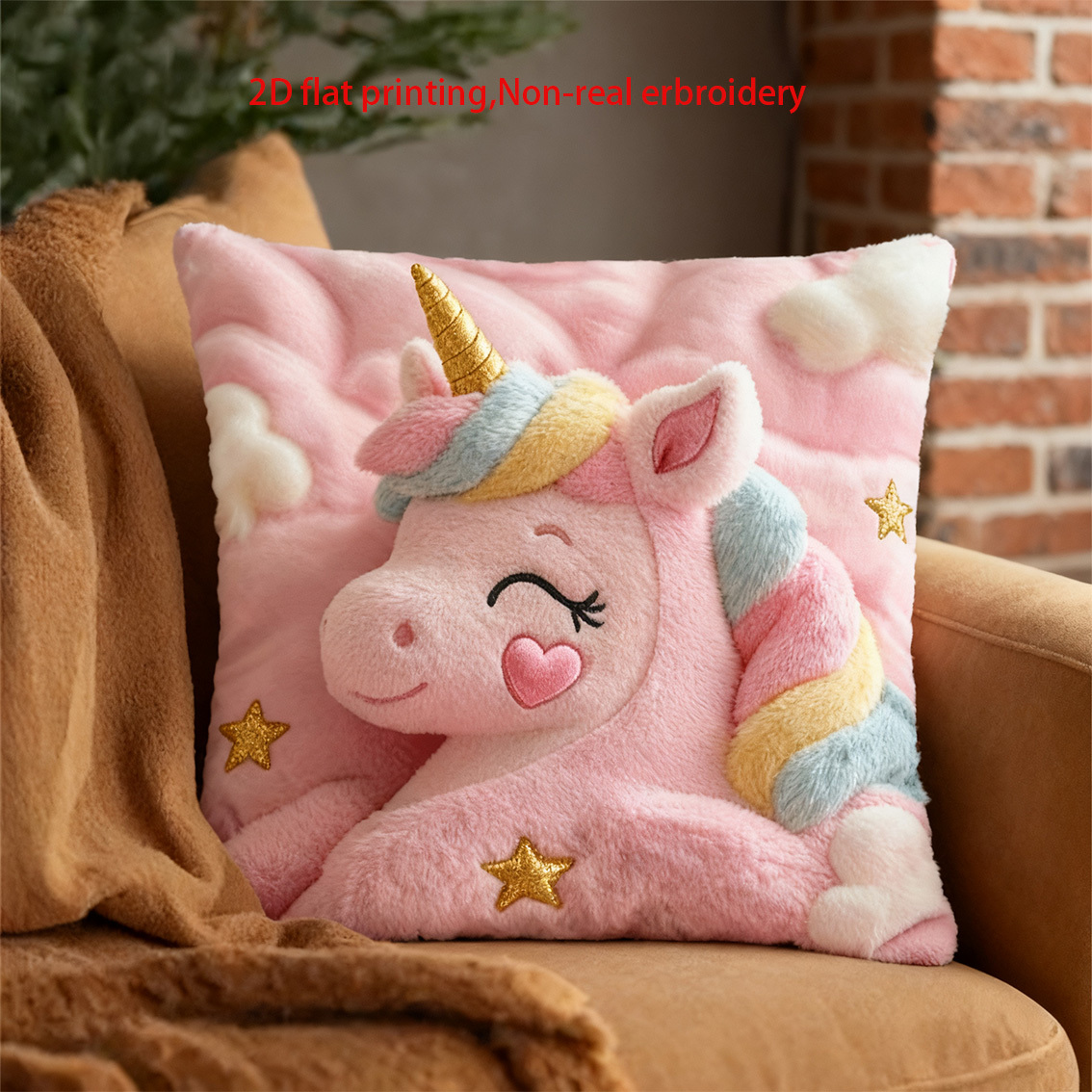 VIKAMA Sarung Bantal Unicorn B - Embroidery Unicorn ulasan dan harga