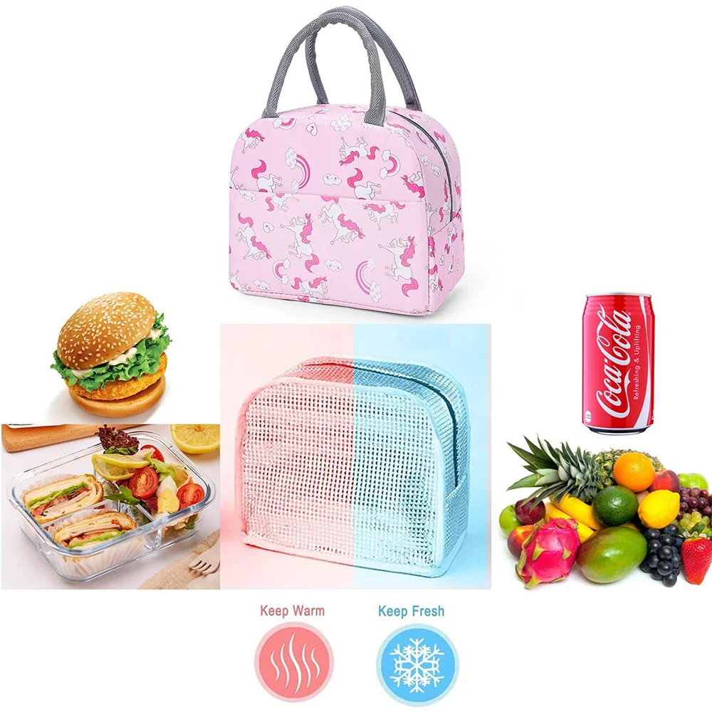 Tas makan siang insulasi bordi - Embroidery Unicorn ulasan dan harga