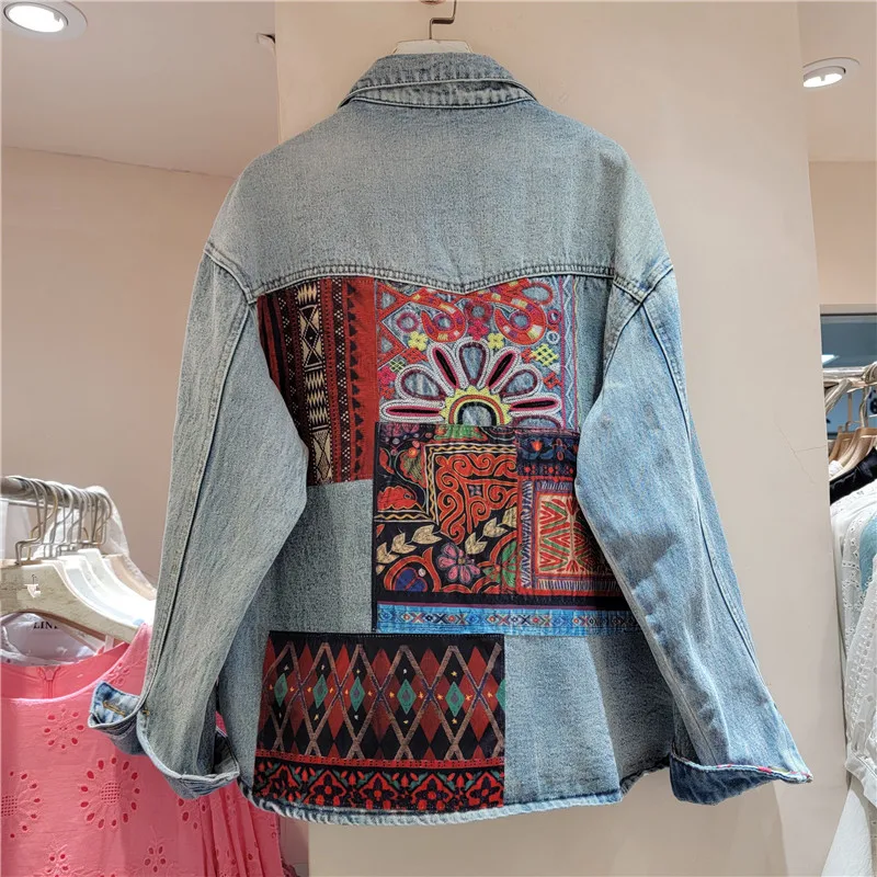 Jaket Denim Sambungan Bordir B - Embroidery Jeans ulasan dan harga