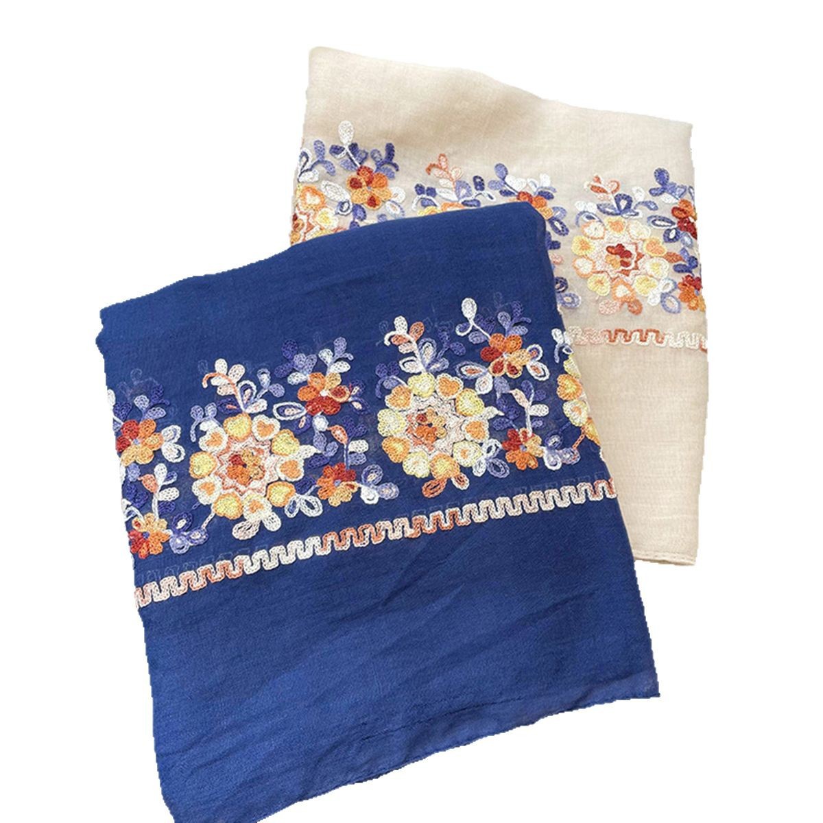 Syal Jilbab Katun Lembut Baru  - Embroidery Pashmina ulasan dan harga