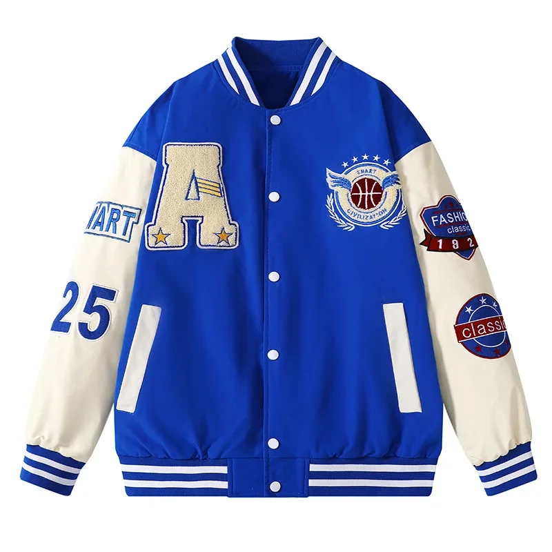 Jaket Bomber bisbol Pria Wanit - Embroidery Letter N ulasan dan harga