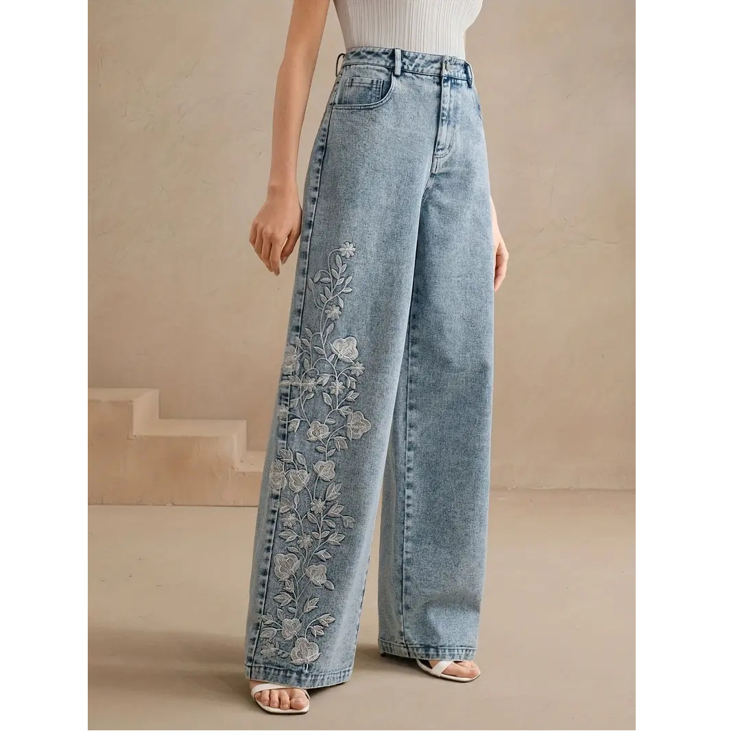 Celana Y2k Tren Baru 2025 Jean - Embroidery Jeans ulasan dan harga