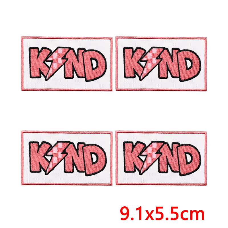 5PCS/Lot Patch Bordir Teks Ene - Embroidery Quote ulasan dan harga