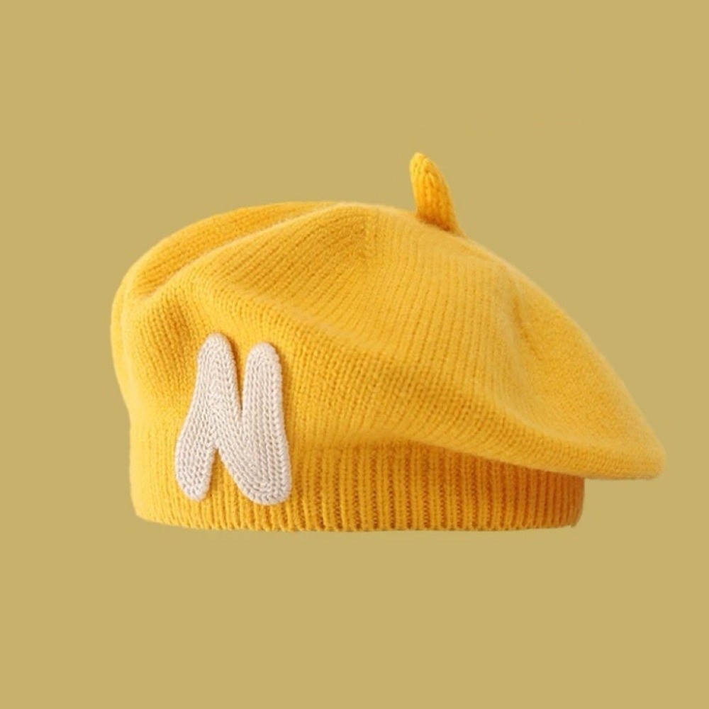 Topi Baret Balita Bordir Huruf - Embroidery Letter N ulasan dan harga