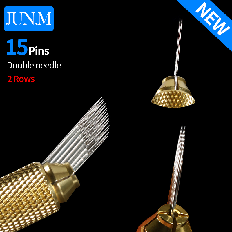 100 Buah Jarum Microblading Ba - Embroidery Eyebrow ulasan dan harga