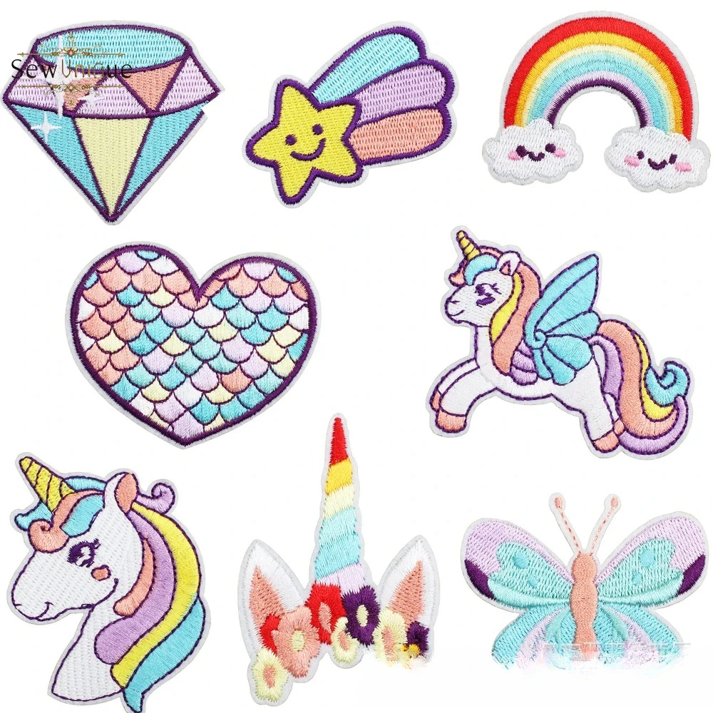 Stiker Kain Bordir Corolla Uni - Embroidery Unicorn ulasan dan harga