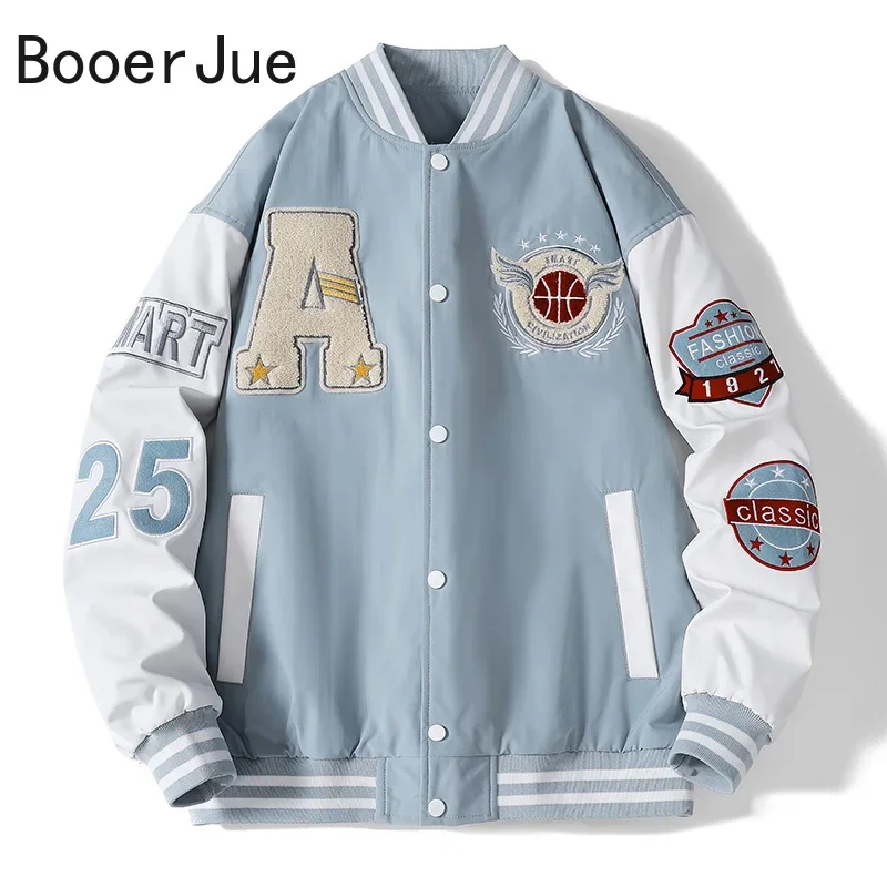 Jaket Varsity Baseball Bomber  - Embroidery Letter N ulasan dan harga