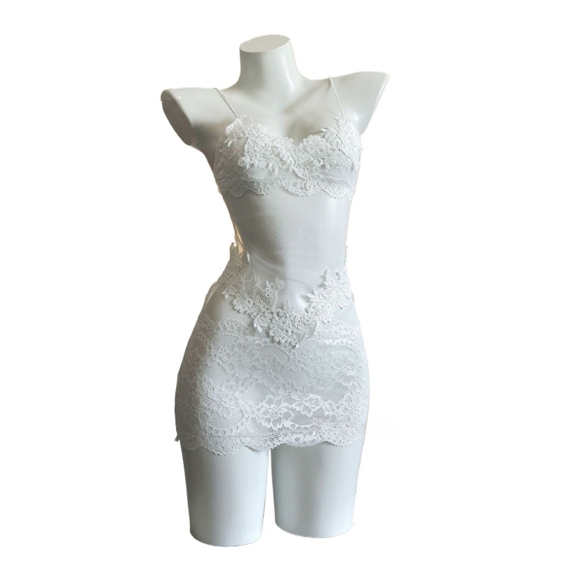 Gaun Tanpa Tali Bordir Renda S - Embroidery Underwear ulasan dan harga