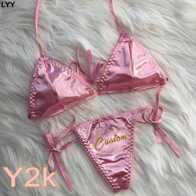 Set Bra Segitiga dan G-string  - Embroidery Underwear ulasan dan harga
