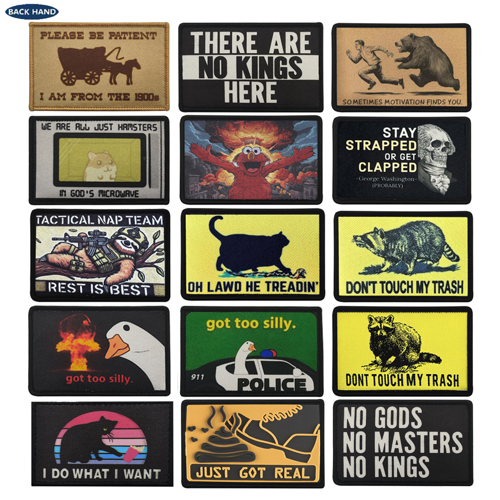 Patch Moral Hewan Lucu - Lenca - Embroidery Quote ulasan dan harga