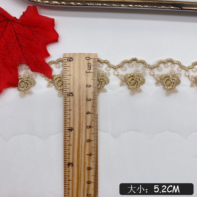 Bordir Benang Emas Bunga Mawar - Embroidery Roses ulasan dan harga