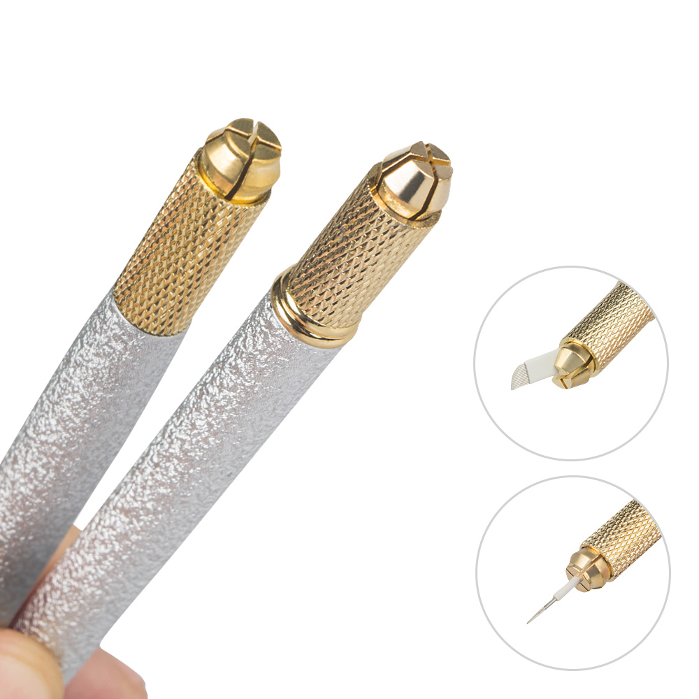 1 Buah Microblading Double End - Embroidery Eyebrow ulasan dan harga