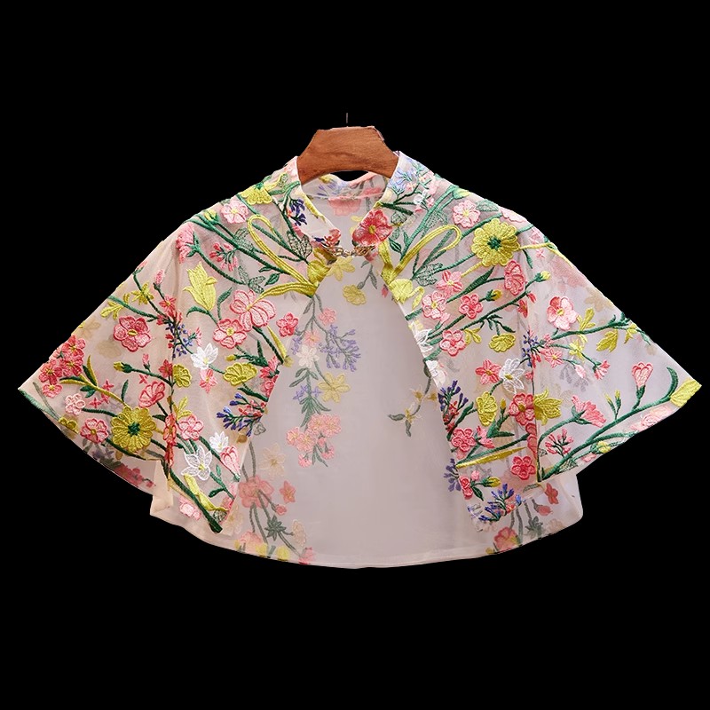 Pashmina Renda Jaring Bordir B - Embroidery Pashmina ulasan dan harga